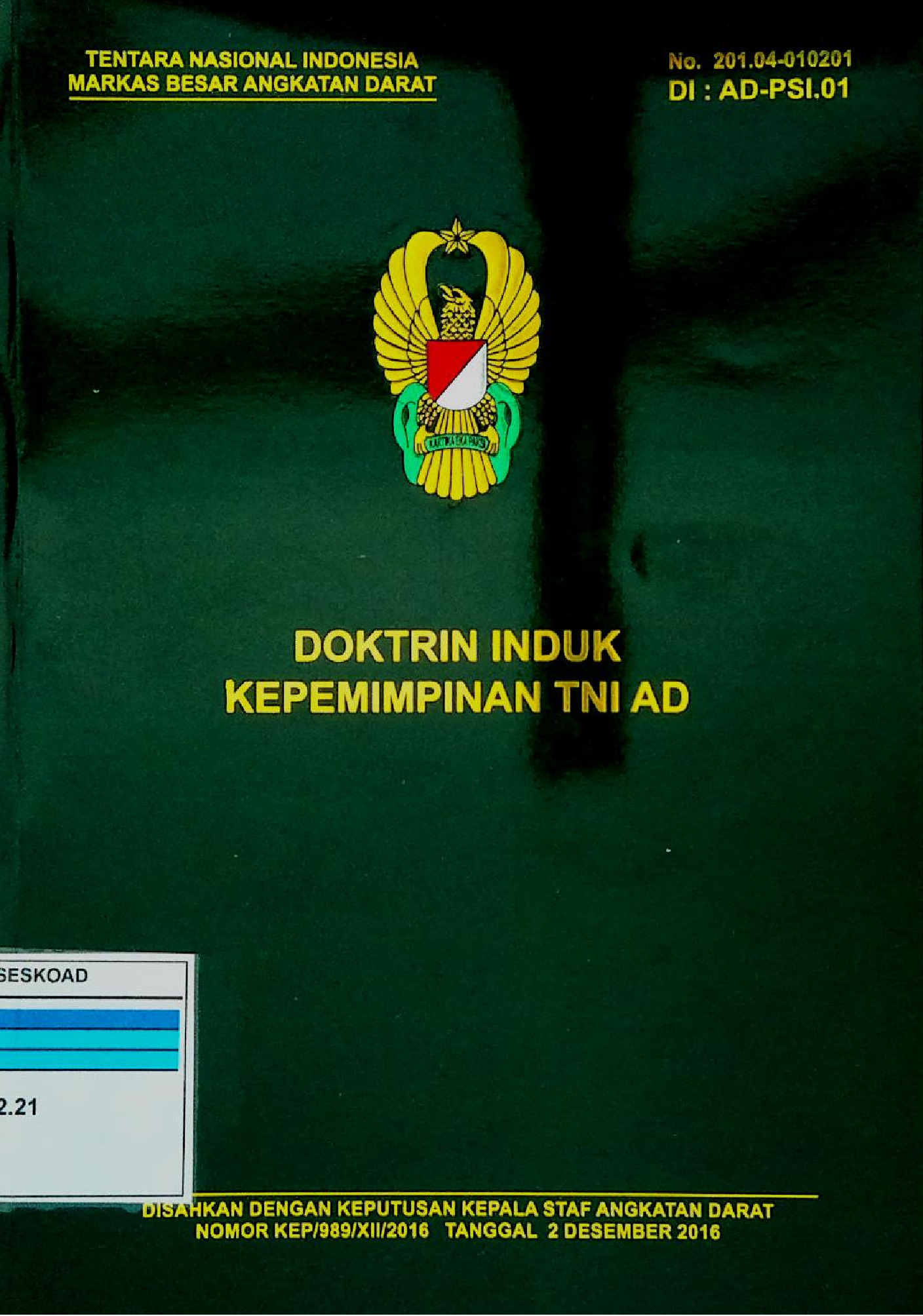 DOKTRIN INDUK KEPEMIMPINAN TNI AD